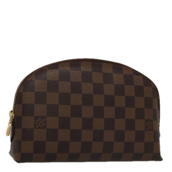 LOUIS VUITTON Damier Ebene Pochette Cosmetic GM Pouch N23345 LV Auth 107009V - Picture 1 of 16